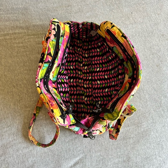 RETIRED Vera Bradley Va Va Bloom Bowler Shoulder Bag, Zip Closure - Picture 3 of 4